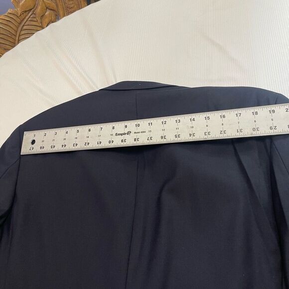 Lauren Ralph Lauren Navy Blue Wool Gold Button Blazer Size 44L - Picture 11 of 11
